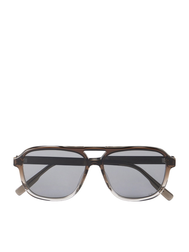 Photo: Dior Eyewear - DioRibbon A1I Aviator-Style Acetate Sunglasses - Brown