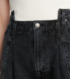 Agolde - Pieced Angled denim shorts