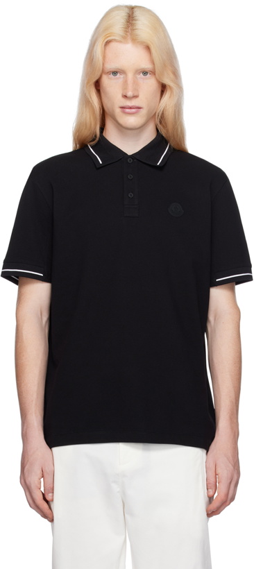 Photo: Moncler Black Patch Polo