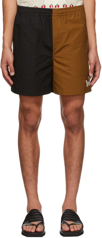 Photo: Bode Brown & Black Bacchus Shorts