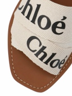 Chloé White Woody Flat Sabot