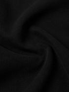 Our Legacy - Lad Ribbed Cotton-Jersey Half-Zip Sweatshirt - Black