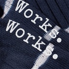Universal Works Men's Tie Dye Sock in Navy