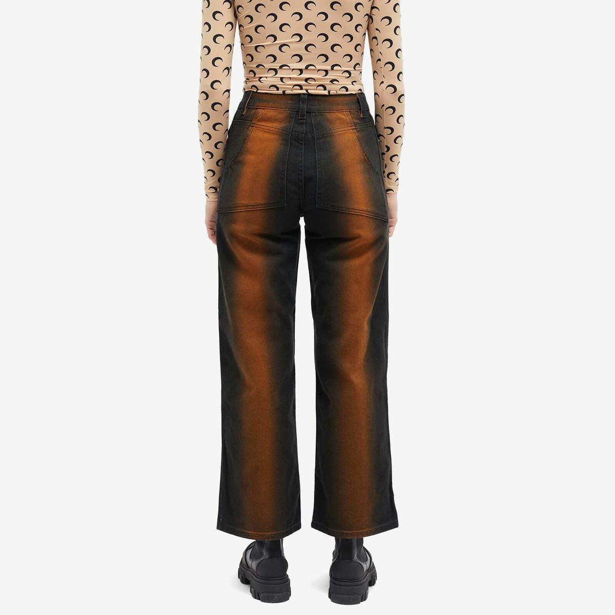 パンツ ECKHAUS LATTA wide leg jean ozone Eckhaus Latta - Wide Leg Jean - Ozone | available at LCD