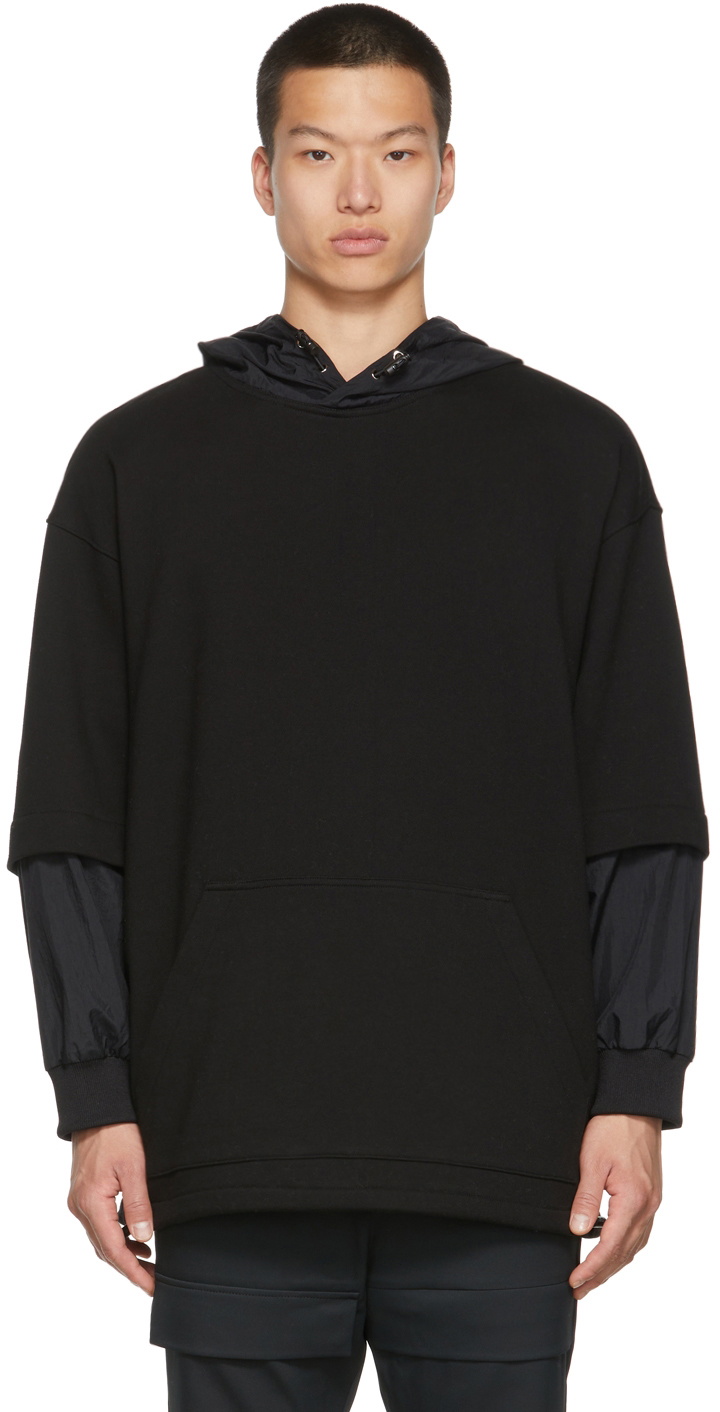 JERIH Black Gold Grown Layered Hoodie