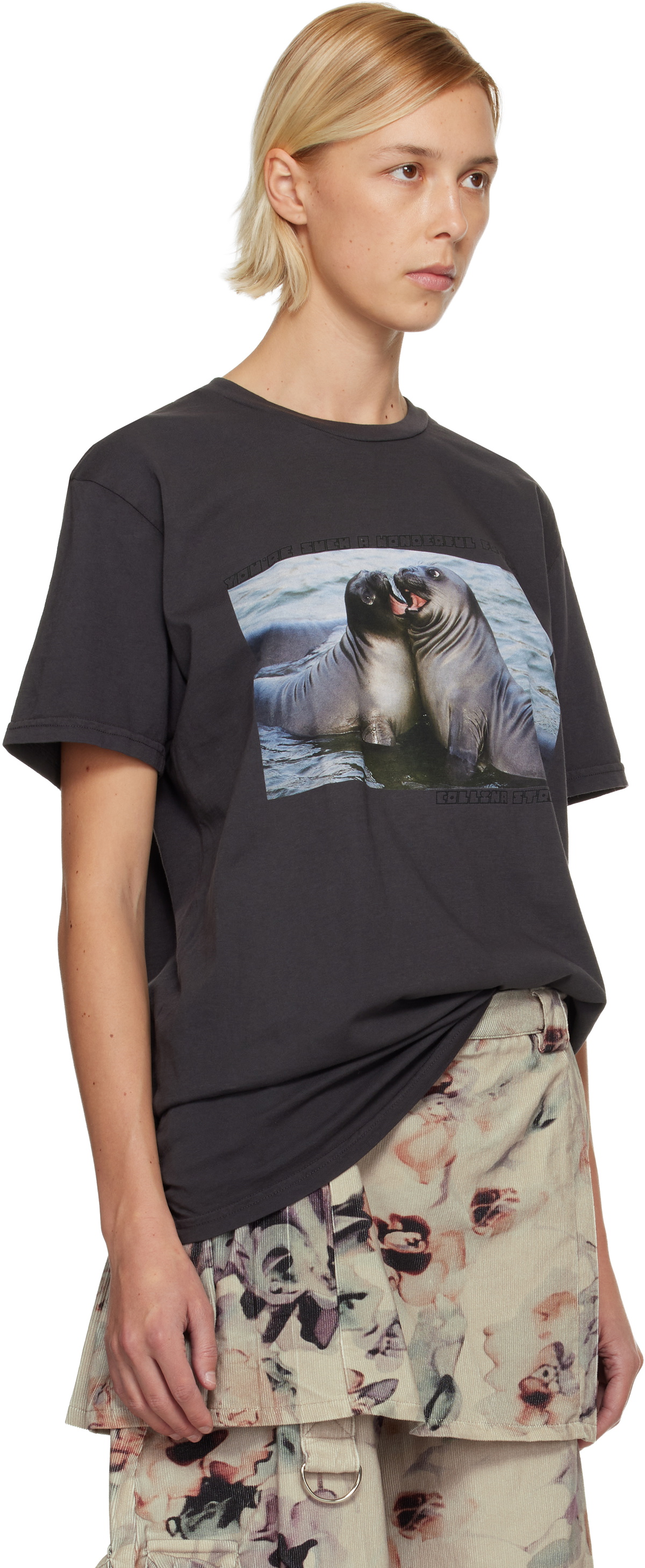 Collina Strada Gray 'Wonderful Friend' Graphic T-shirt