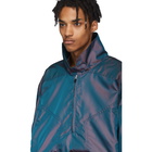 Fear of God Burgundy and Blue Iridescent Track Jacket