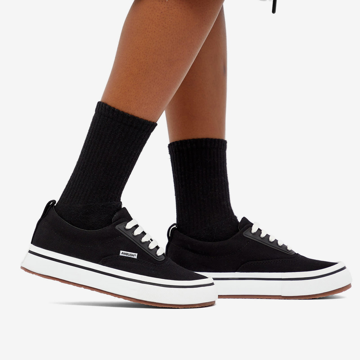 AMBUSH New ロートップ スニーカー Vulcanised Trainers Ambush New Low Vulcanized Sneaker Black - メルカリ