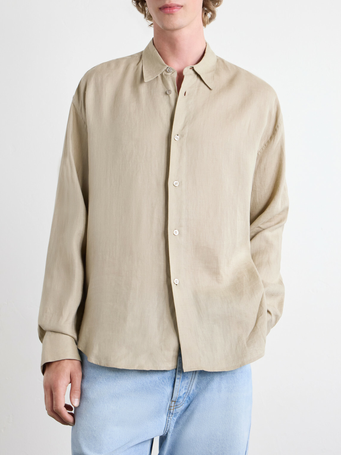 Studio Nicholson - Rafe Linen Shirt - Neutrals