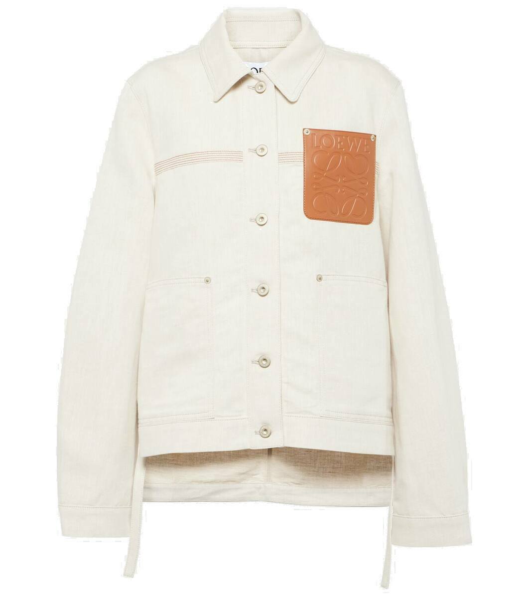 【LOEWE】 Cotton and linen jacket Loewe Cotton and linen jacket Loewe