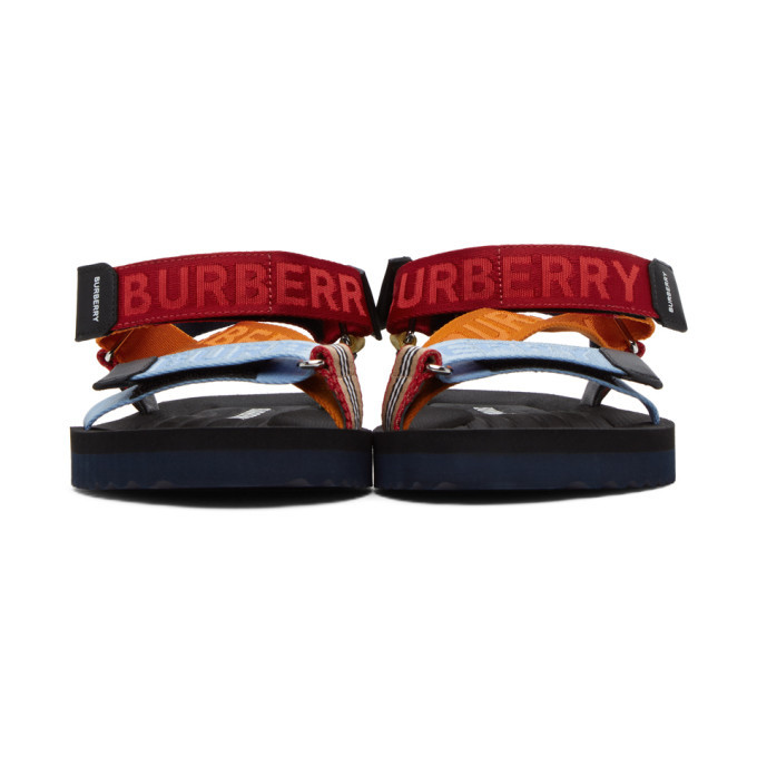 Burberry Men's Cameron Multi-Color Flip Flops Shoes