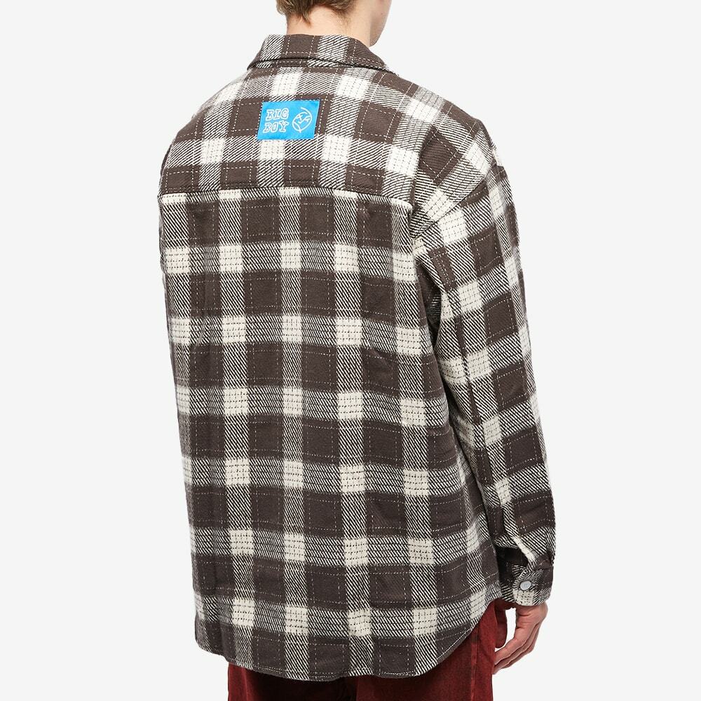 Polar Skate Co. Men's Big Boy Flannel Shirt in Brown Polar