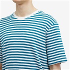 Folk Men's Classic Stripe T-Shirt in Ocean Blue