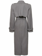 THE ATTICO Belted Long Trench Coat