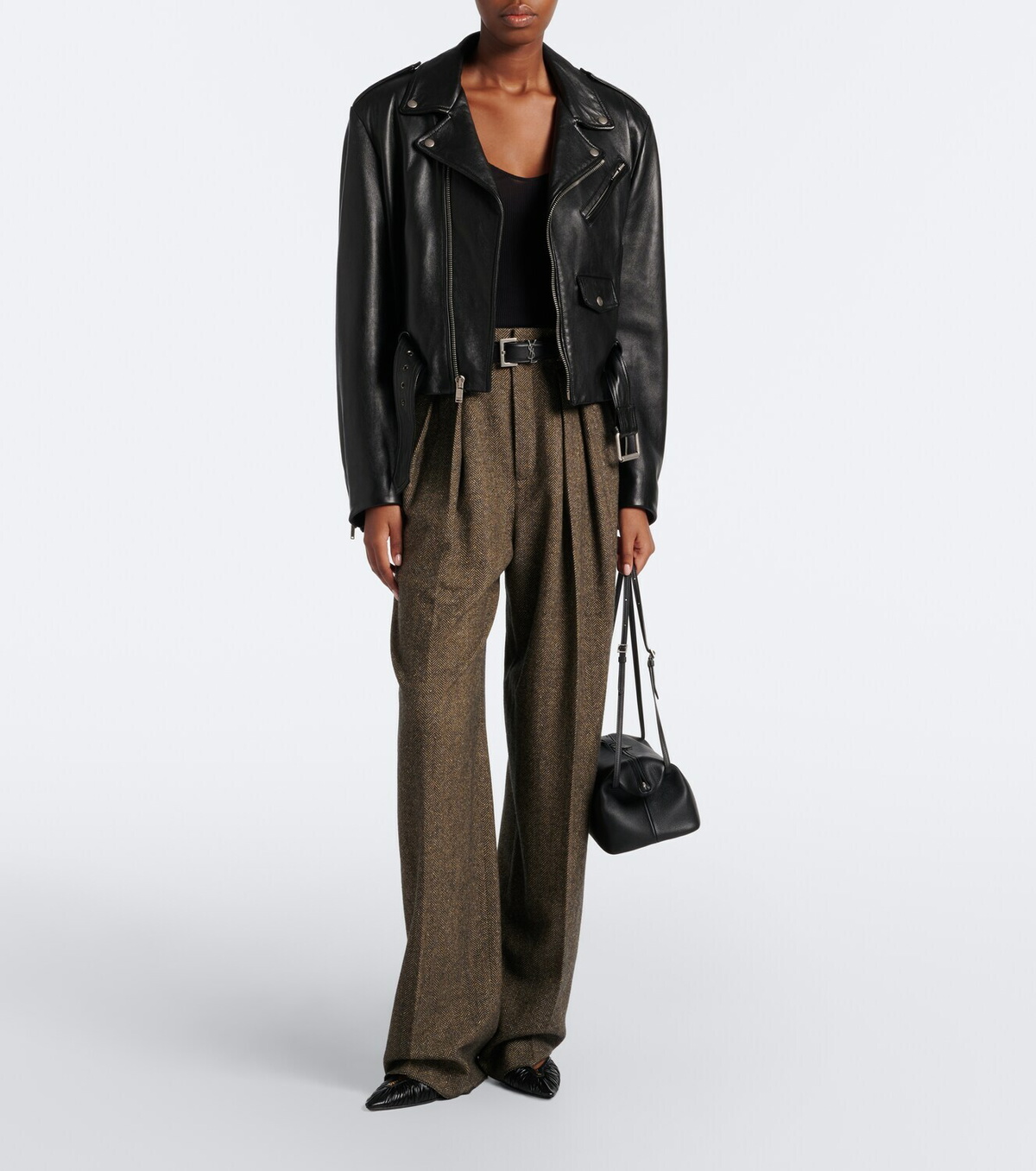 Nour Hammour Kenza leather shoulder bag
