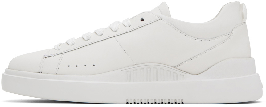 Hugo White Leather Sneakers Hugo Boss