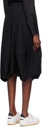 Comme des Garçons Comme des Garçons Black Paneled Midi Skirt