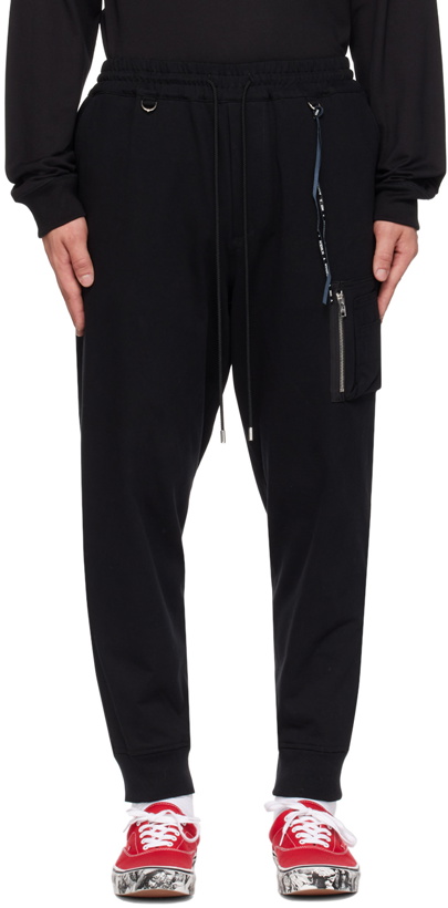 Photo: mastermind WORLD Black Embroidered Trousers