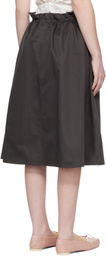 MM6 Maison Margiela Gray Long Skirt