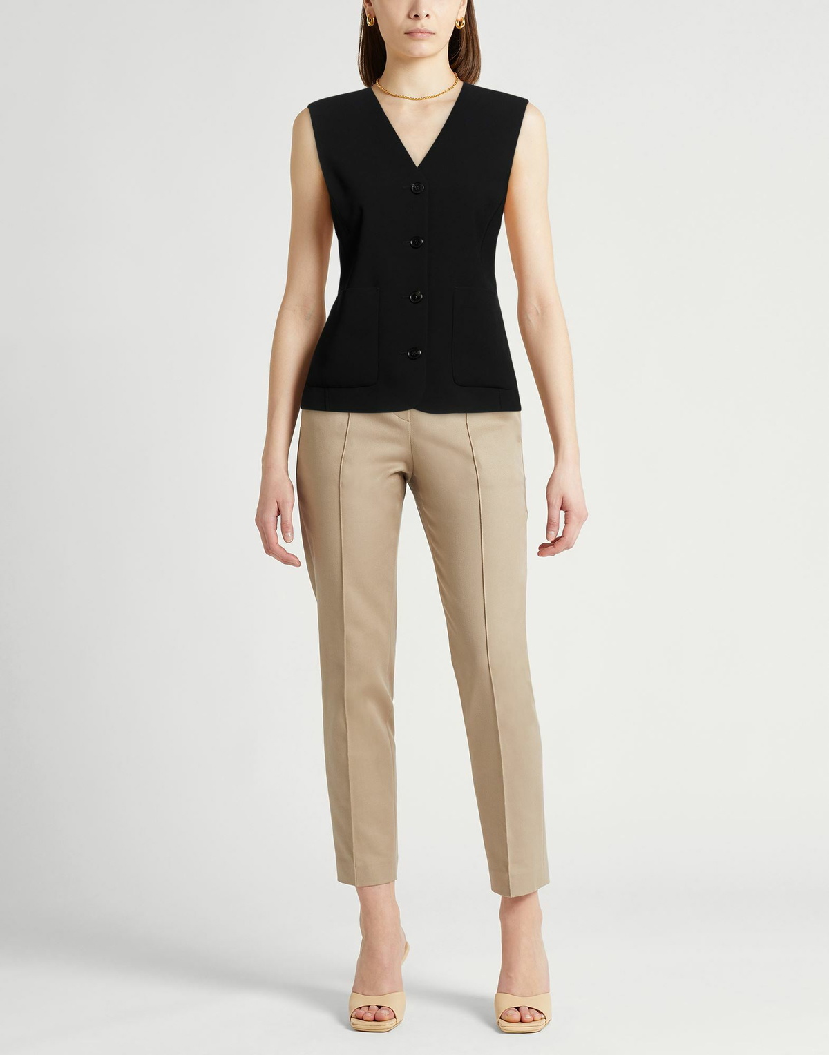 Theory Womens Tailored Vest in Black
