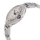 Cartier Ballon Bleu Automatic Diamond Silver Dial Ladies Watch W4BB0036