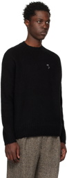 Acne Studios Black Embroidered Sweater