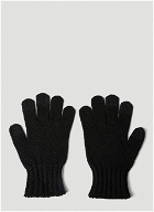 And Wander - Text Print Gloves in Black