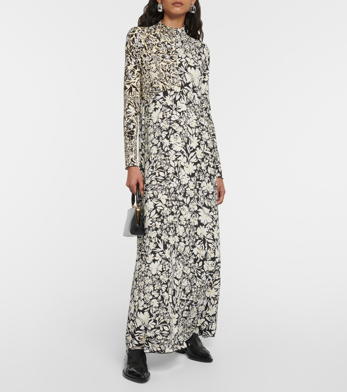 Jil Sander Floral-printed high-neck maxi dress Jil Sander