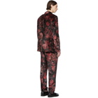 Paul Smith Red and Black Floral Goliath Suit