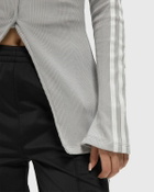Adidas BUTTON DOWN TOP Grey Womens Longsleefe