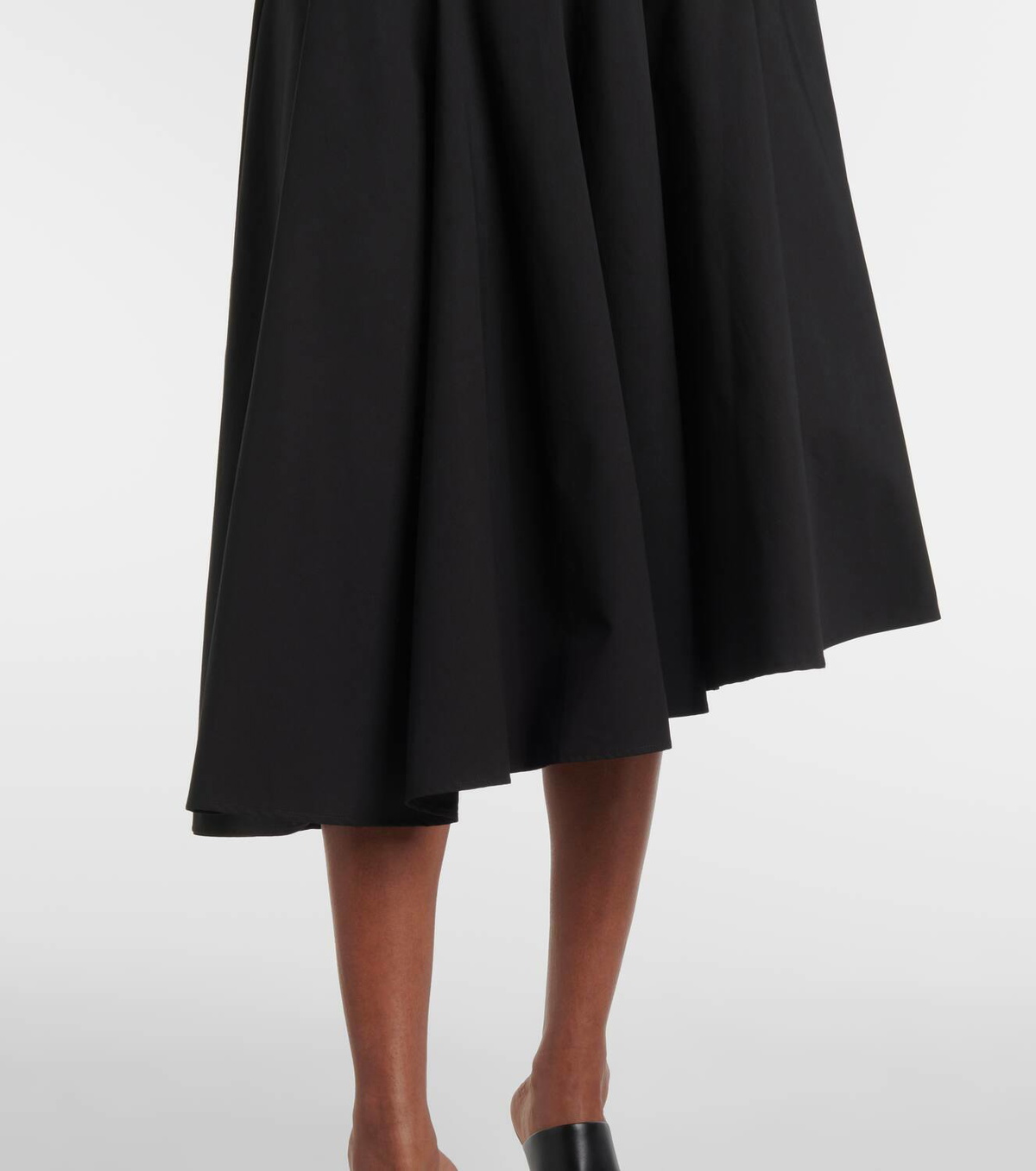 Fforme Rio asymmetric cotton midi skirt