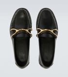 McQueen Wishbone leather loafers