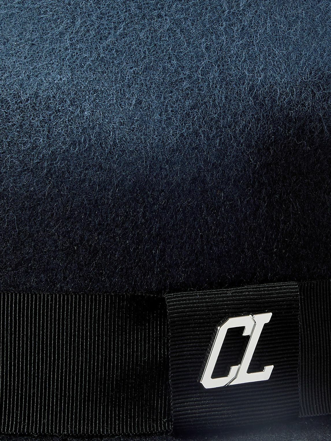 Christian Louboutin - Andaloubi Grosgrain-Trimmed Merino Wool-Felt Fedora - Blue