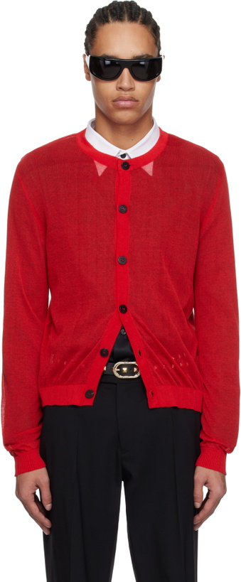Photo: Ernest W. Baker Red Sheer Cardigan