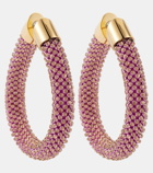 Rabanne Embellished hoop earrings