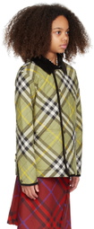Burberry Kids Green Quilted Jacket