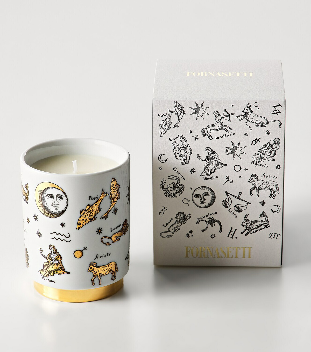 Fornasetti Astronomici porcelain scented candle