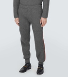 Gucci Web Stripe wool and cashmere pants