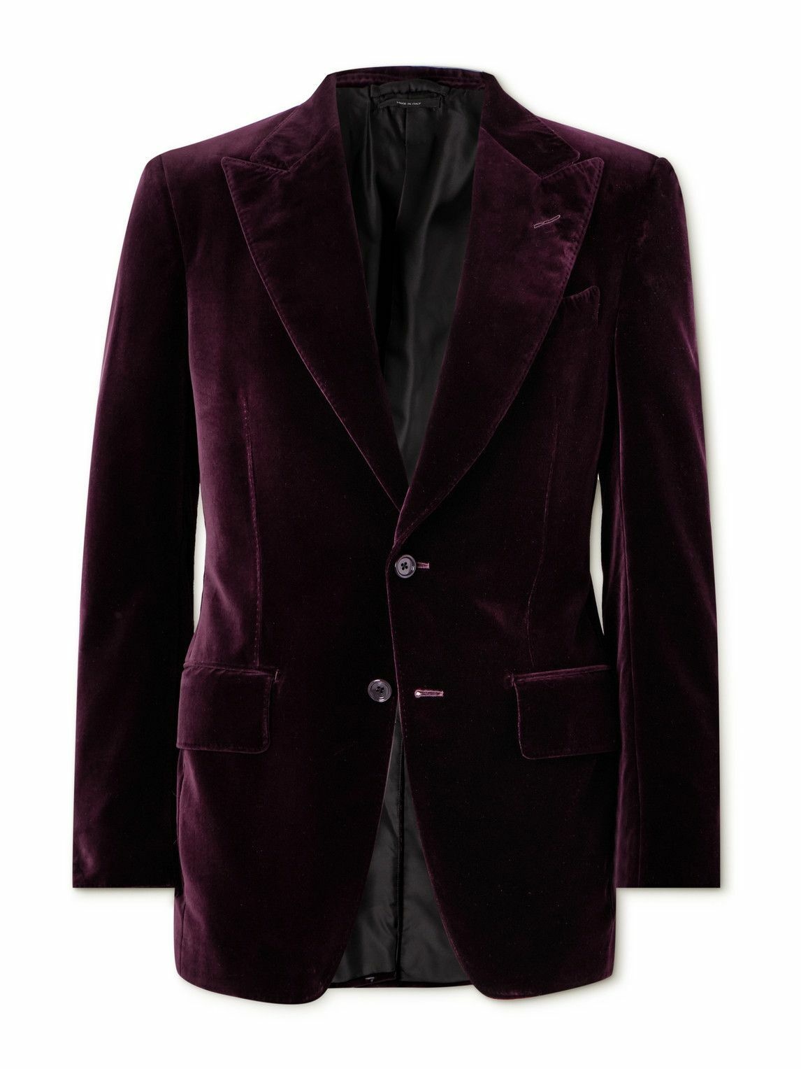 TOM FORD - Shelton Cotton-Velvet Suit Jacket - Purple TOM FORD