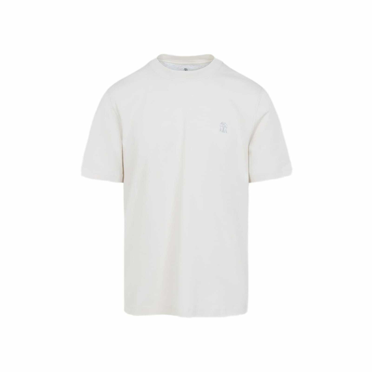 Brunello Cucinelli - Logo-Embroidered Cotton T-Shirt - Blue Brunello Cucinelli - Logo-Embroidered Cotton T-Shirt - Blue