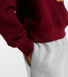 Gucci Logo embroidered cotton sweatshirt