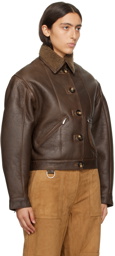 Saks Potts Brown Maiken Leather Jacket