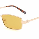Le Specs Bizarro Sunglasses in Bright Gold/Ochre Mono 