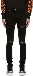AMIRI Black Bandana Jeans