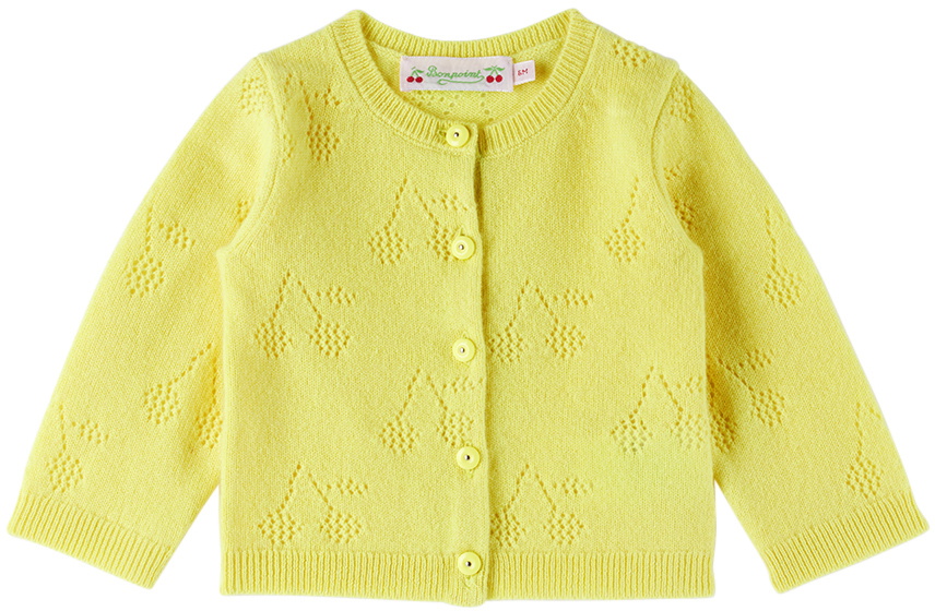 Bonpoint Baby Yellow Tibile Cardigan
