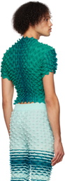 Chet Lo SSENSE Exclusive Green Secura Turtleneck