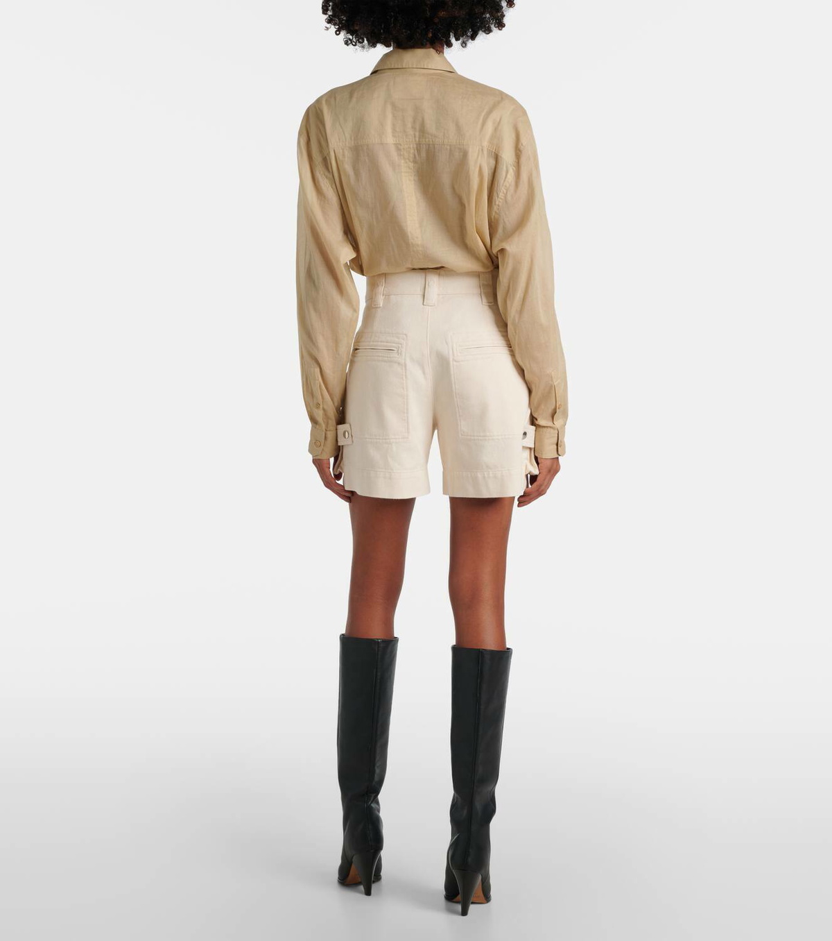 【関税&送料込】Marant Etoile Short Mifa Marant Etoile Mifa cotton-blend shorts Isabel Marant Etoile
