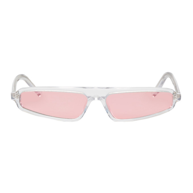 NOR Transparent and Pink Phenomenon Micro Sunglasses