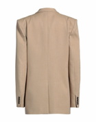 Msgm Womens Blazer Sand