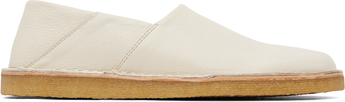 LEMAIRE Off-White Square Slip-on Loafers
